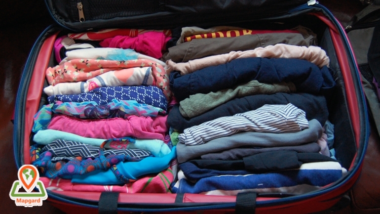 افقی تا کردن لباس ها