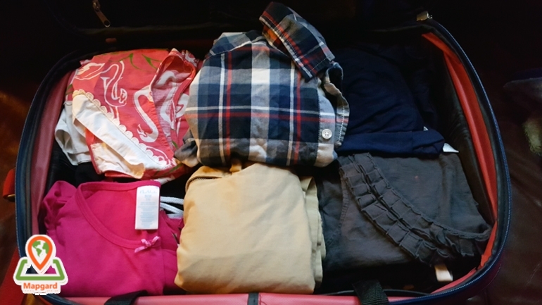 تا کردن لباس ها