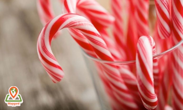 کریسمس (Christmas) آبنبات های عصا شکل